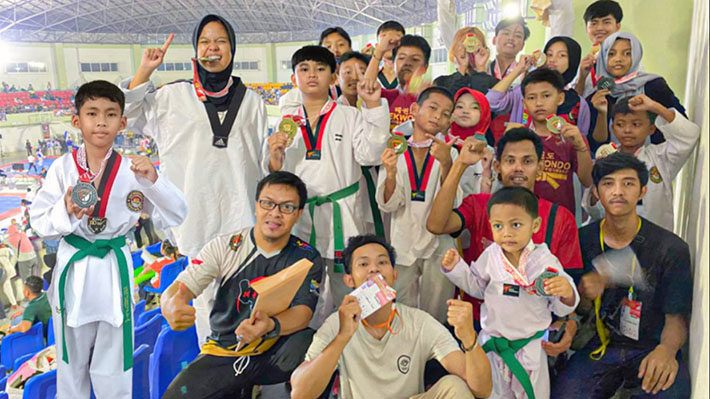 Atlet Taekwondo Dojang Dragon King Sabet Juara Di Danrem